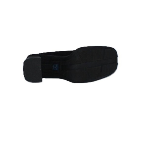 Kenneth Cole Reaction Square Toe Black Fabric Heels Loafer Style Shoes Size 9M - Picture 9 of 10